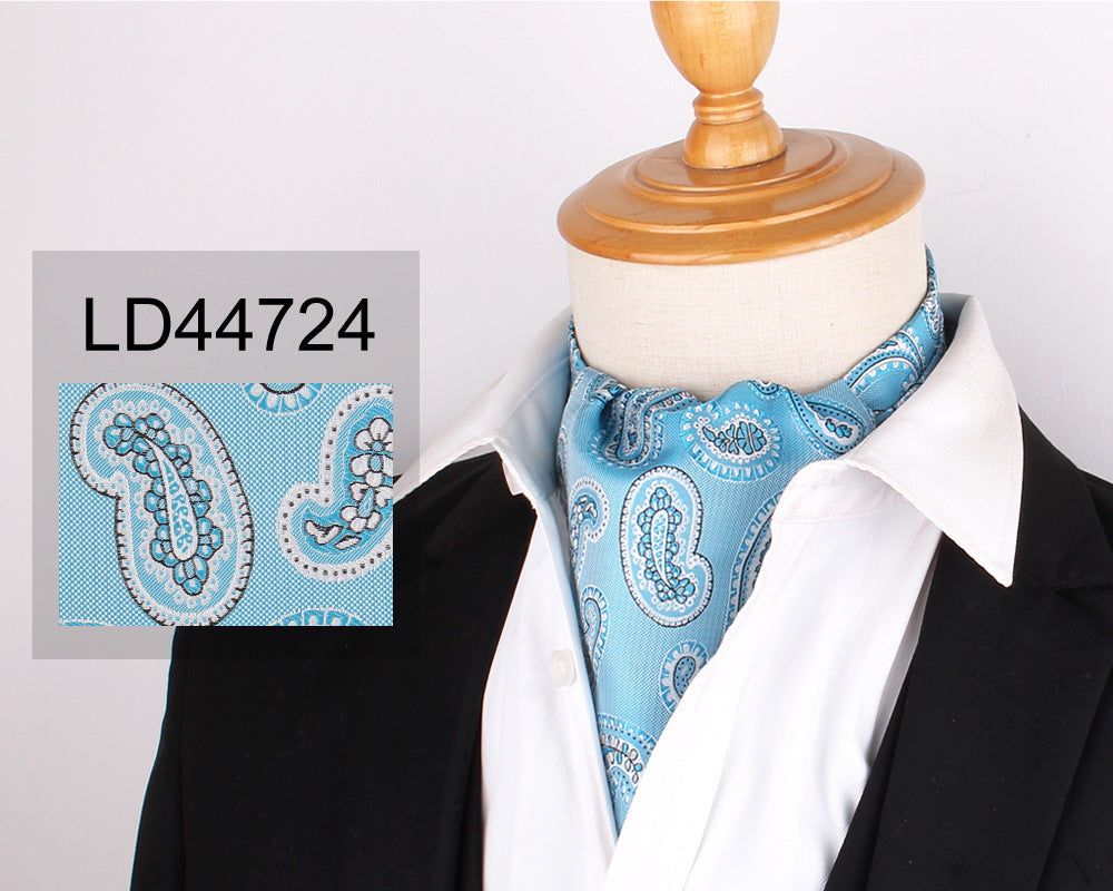 Men's Floral Neck Silk Mouth Towel