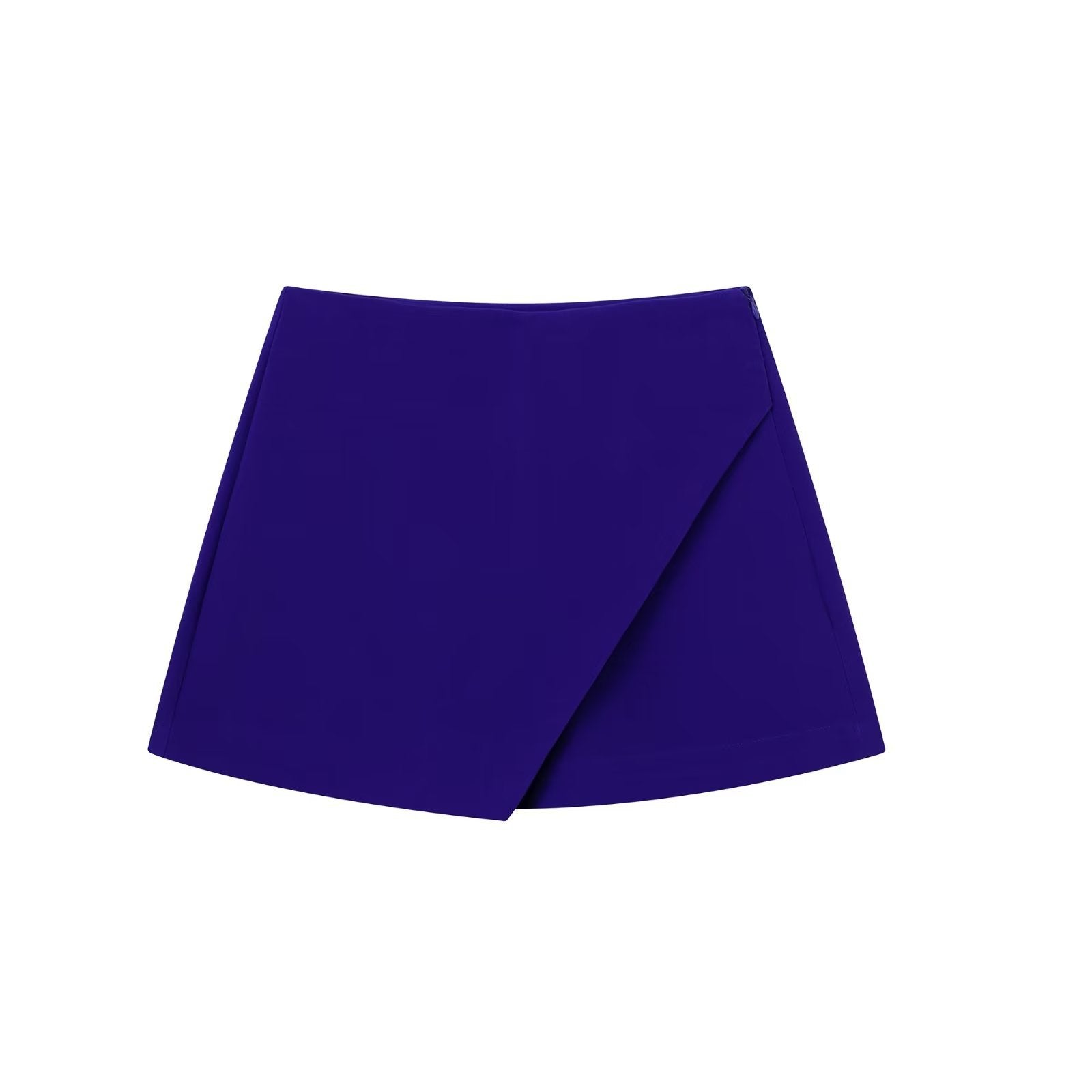 Women's Fashion Solid Color Asymmetric Half-body Skirt