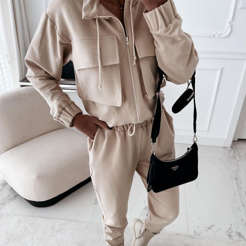 Khaki Two Piece Set