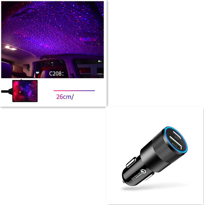 Star Light Projector Party Lights USB Car Interior Lighting Starry Sky Galaxy Night Lights