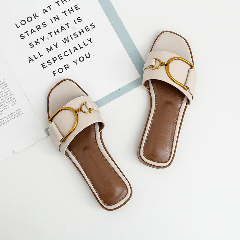 All-match leisure sandals, flat shoes, 2022 summer new fashion for women