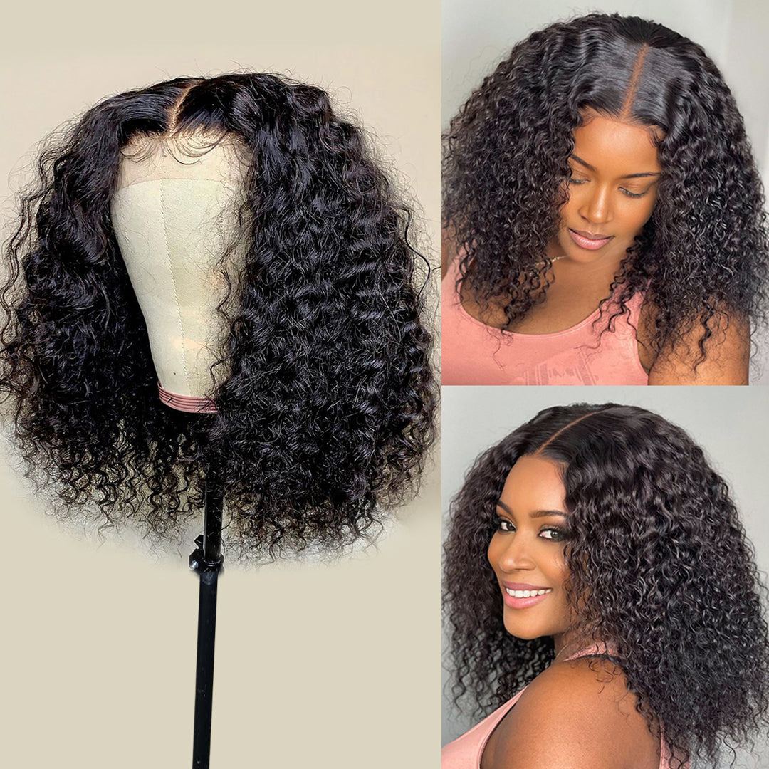 Perruque Bob courte Naturel 100% Curly Bresilienne