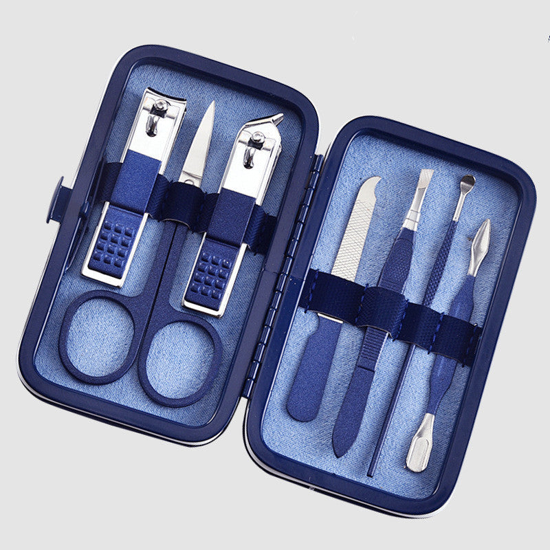 Stainless steel black nail clipper set