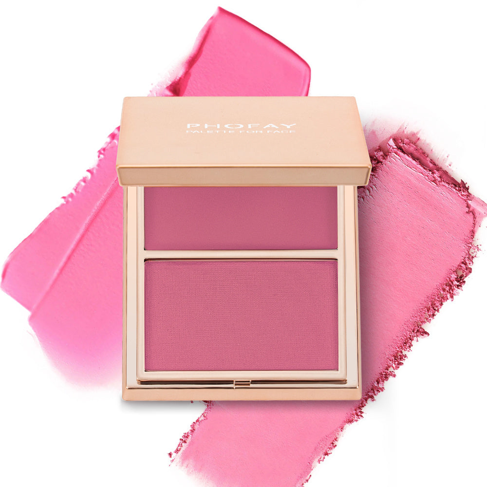 Double-Prendre crème et poudre Blush Duo  PHOFAY & TENDANCE