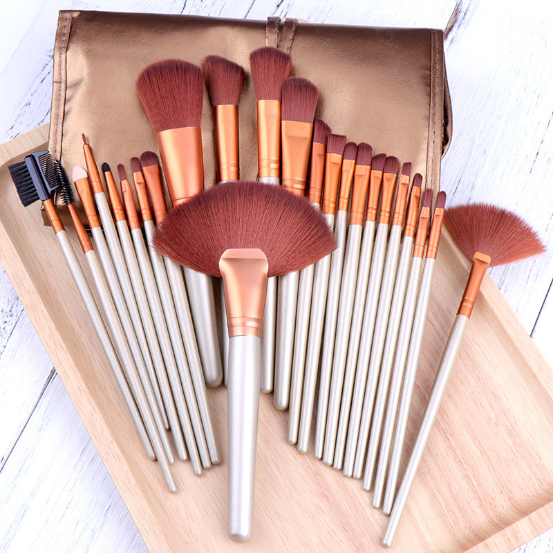 24 Makeup Brushes Set Portable Storage Bag