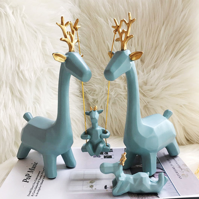 Light luxury deer ornaments