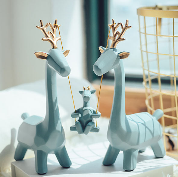 Light luxury deer ornaments