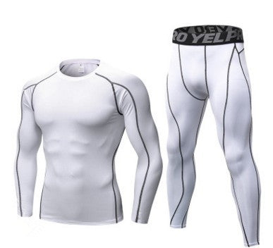 Men Fitness Running Compression Training Suit Long Sleeve Tights Shirt Pants Leggings Sports Suit Fitness Sportswear