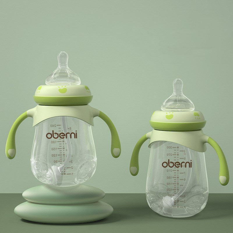 Large caliber Anti-colic baby milk, Anti-fall bottle