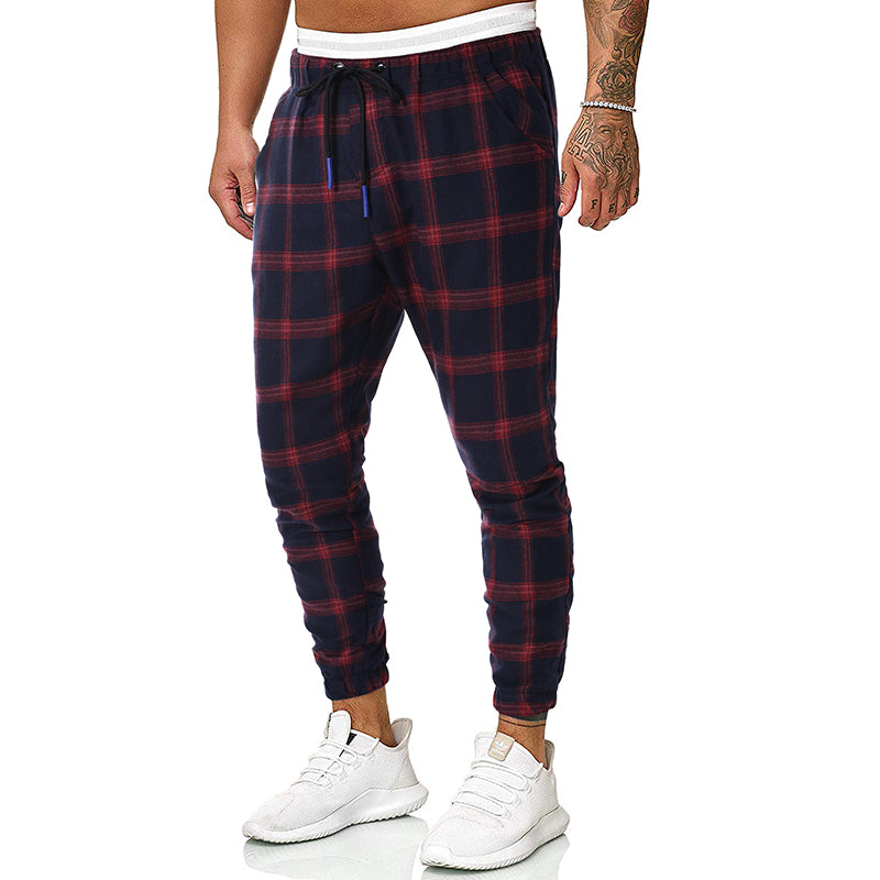 Fashion check casual pants