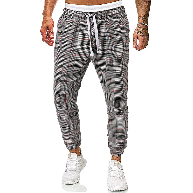 Fashion check casual pants