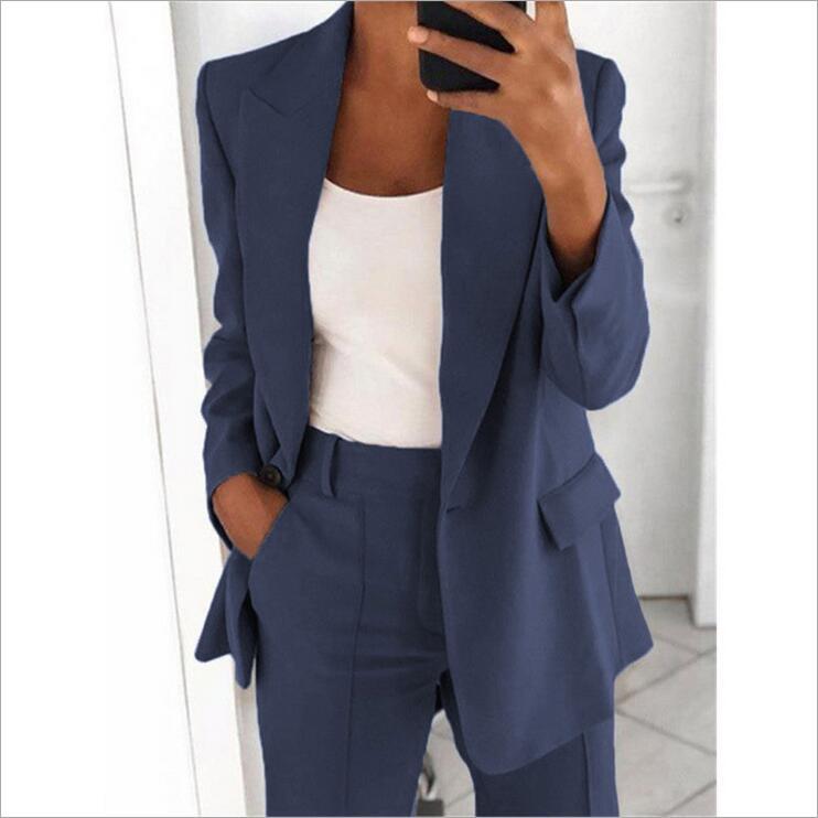 ode collar polo cardigan fitted graceful suit jacket women