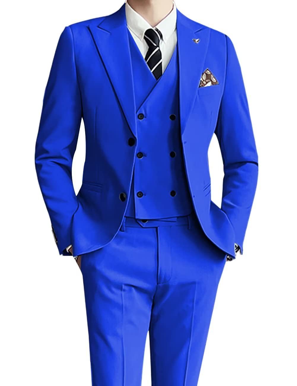 Men's three-piece suit, slim fit