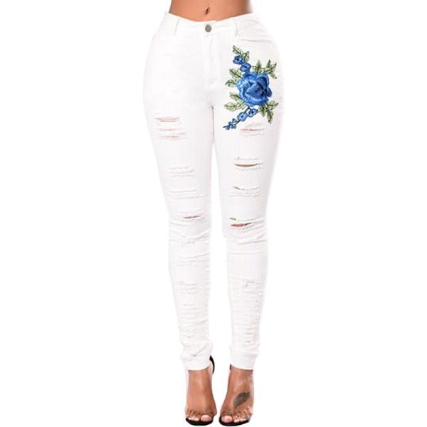 Ripped Jeans For Women 2021 Women Jeans Pencil Pants Denim Jeans