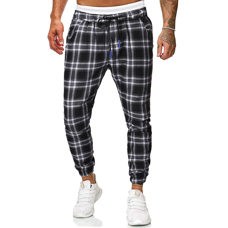 Fashion check casual pants