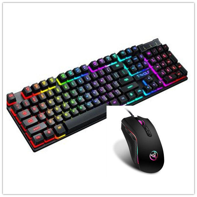 Gaming Usb Lumineux Filaire Clavier Flottant Manipulateur