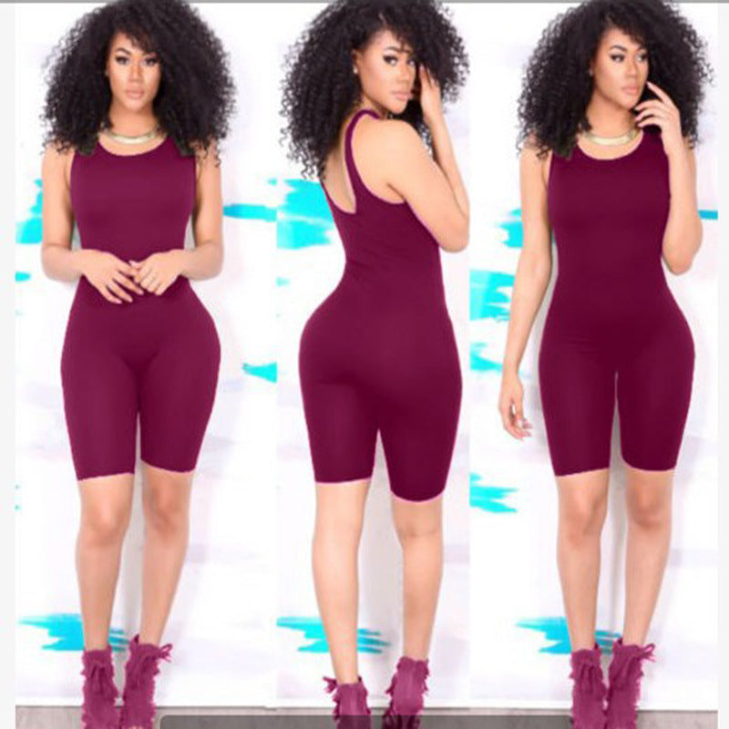 Women's Sleeveless Yoga Jumpsuit