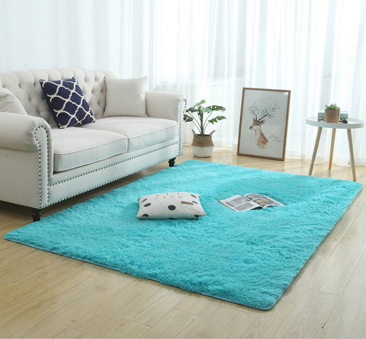 Silky Fluffy Carpet Modern Home Decor Long Plush Shaggy Rug