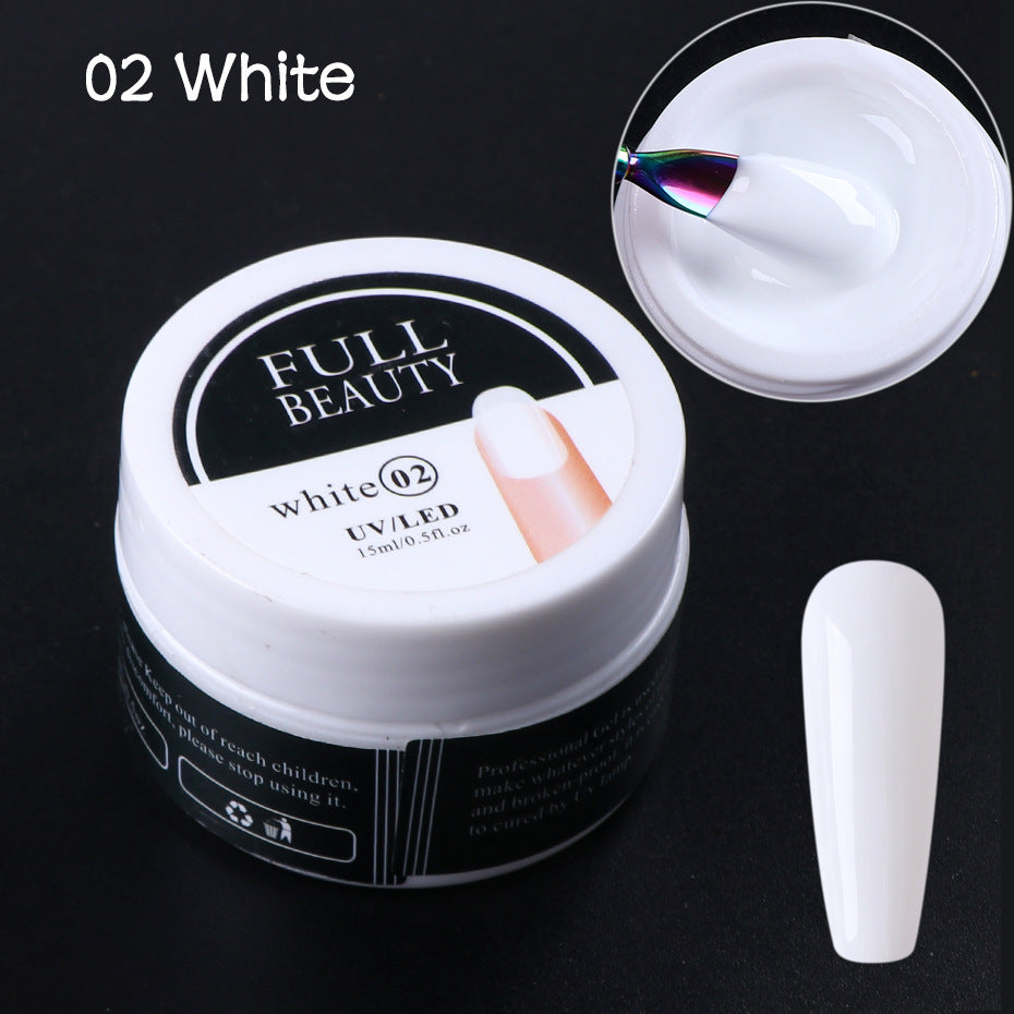 White Transparent Quick Manicure Extension Glue Quick Removable Art Tool