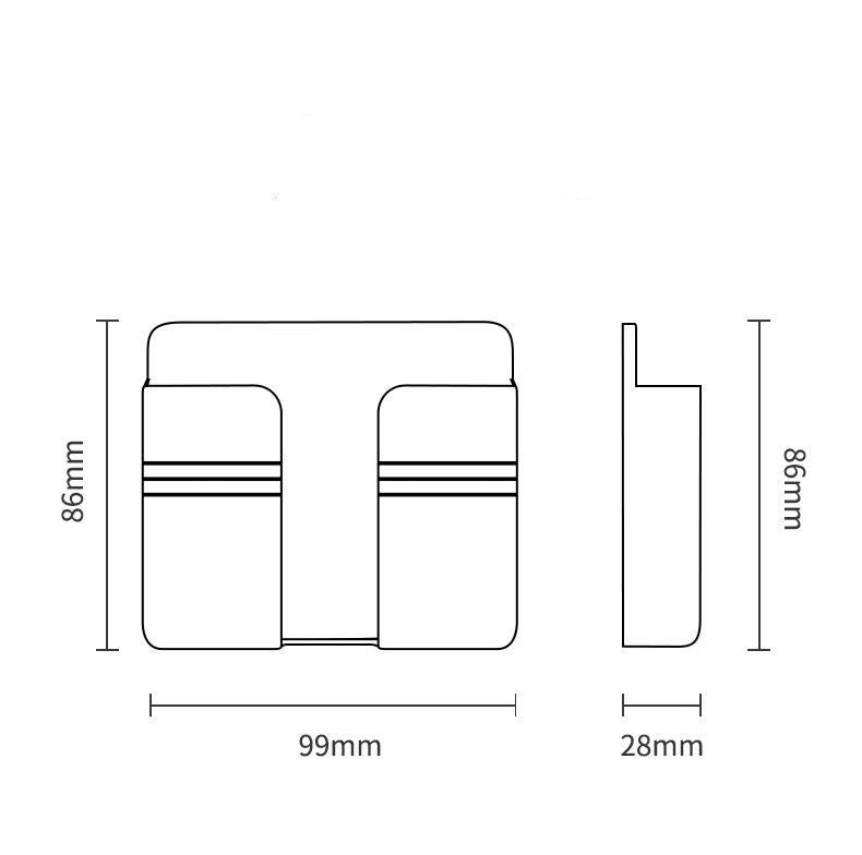 Support de stockage de chargement de téléphone portable, boîte de rangement collante sans poinçon