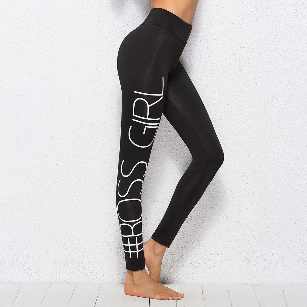 Leggings de yoga skinny Boss Girl