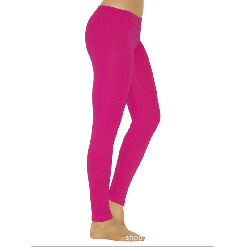 Leggings de couleur unie pour femmes européennes et américaines