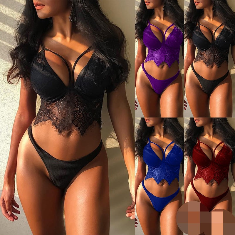 Lingerie sexy en dentelle pour femmes, nouveau style