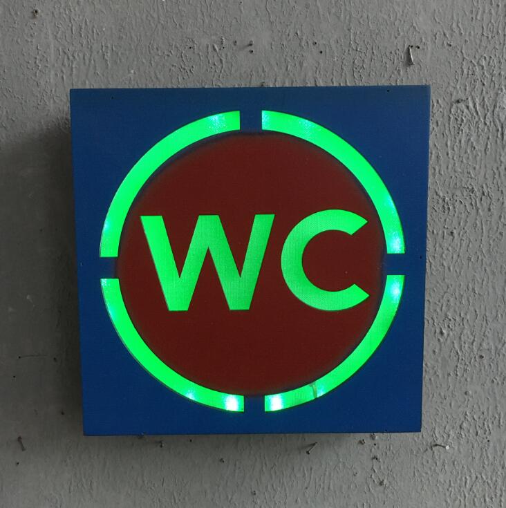 Vintage Decoation Retro Iron LED Lightbox Neon Signs Wall Decorative Painting No Smoking WC VIP Plaques For Pub Bar Restaurant