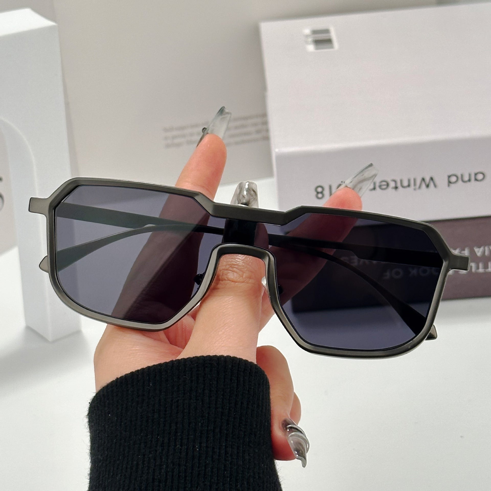 One-piece Street Shooting Trendy Cool Sunglasses