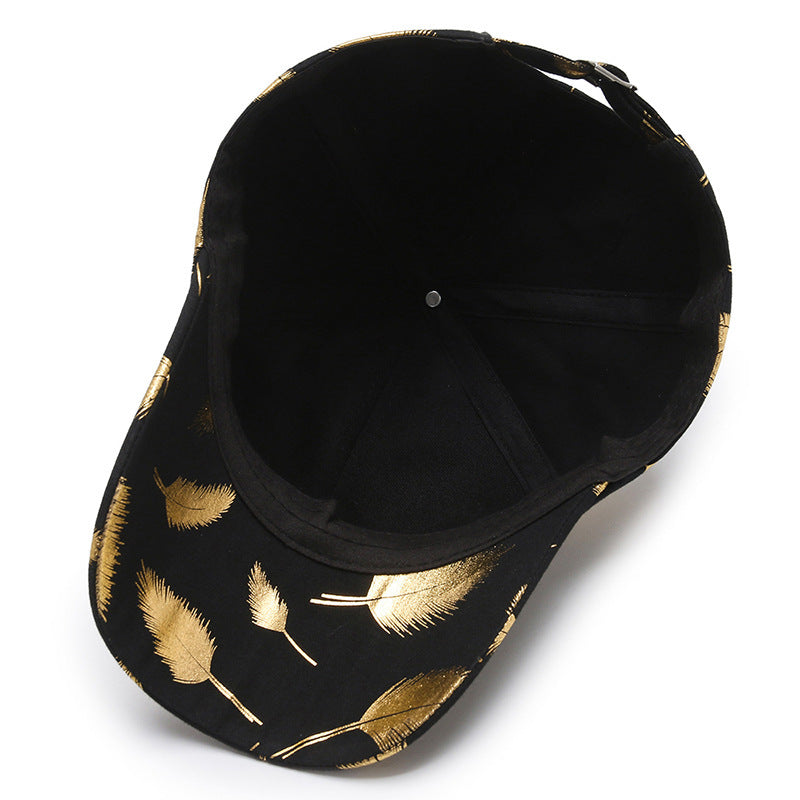 Casquette à visière en plumes bronzantes pour hommes