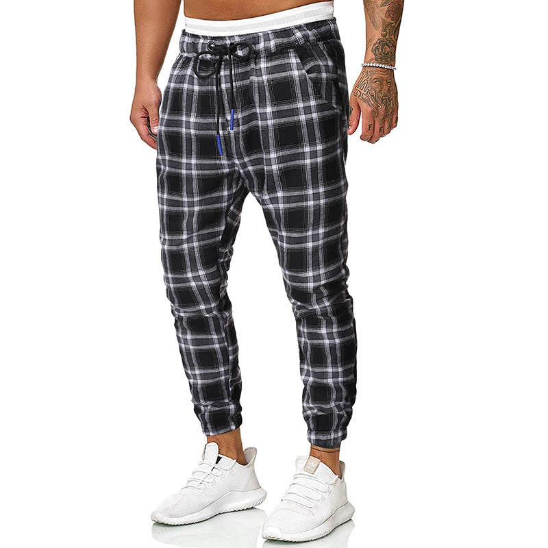 Fashion check casual pants