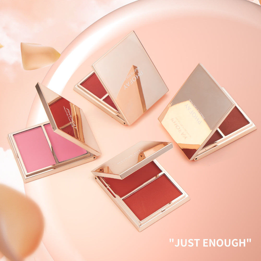 Double-Prendre crème et poudre Blush Duo  PHOFAY & TENDANCE