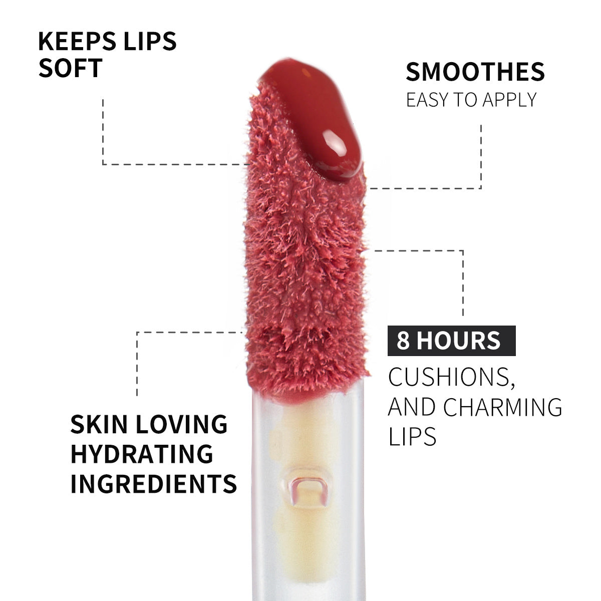 Rose Blooming Gloss Hydratant pour les Lèvres  PHOFAY & TENDANCE