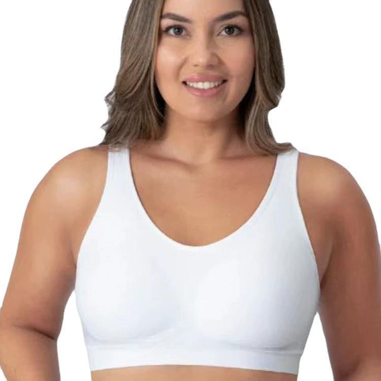 Soutien-gorge façonnant avec anneau sans acier pour femme, débardeur brillant de grande taille, sans marquage, sous-vêtements féminins