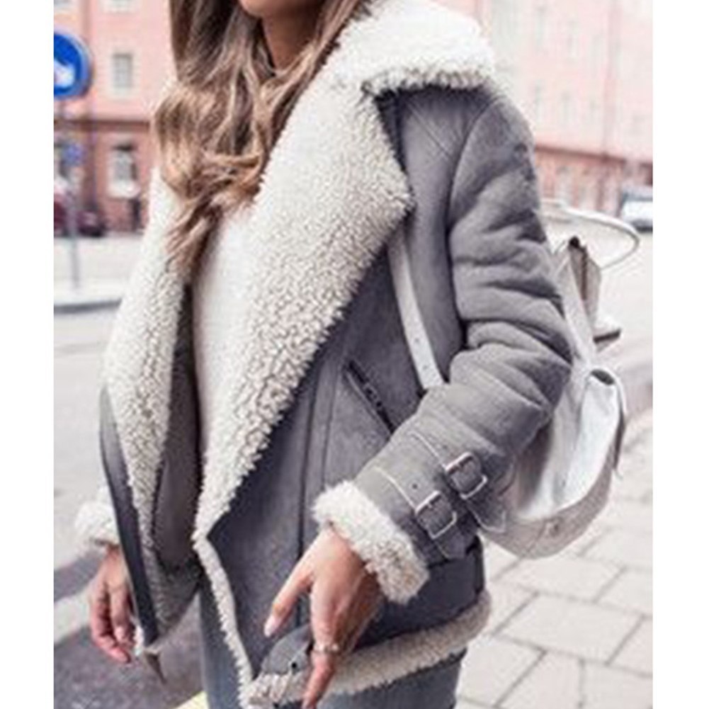 Manteau D'hiver Coton Chaud En Laine D'agneau