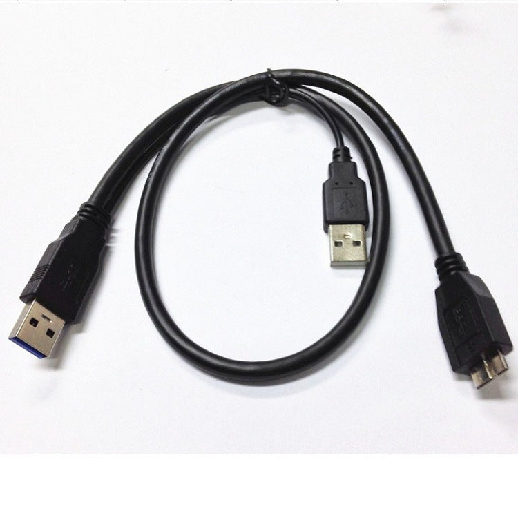 Mobile Hard Disk Data Cable Double Head Y Type Auxiliary Power Supply