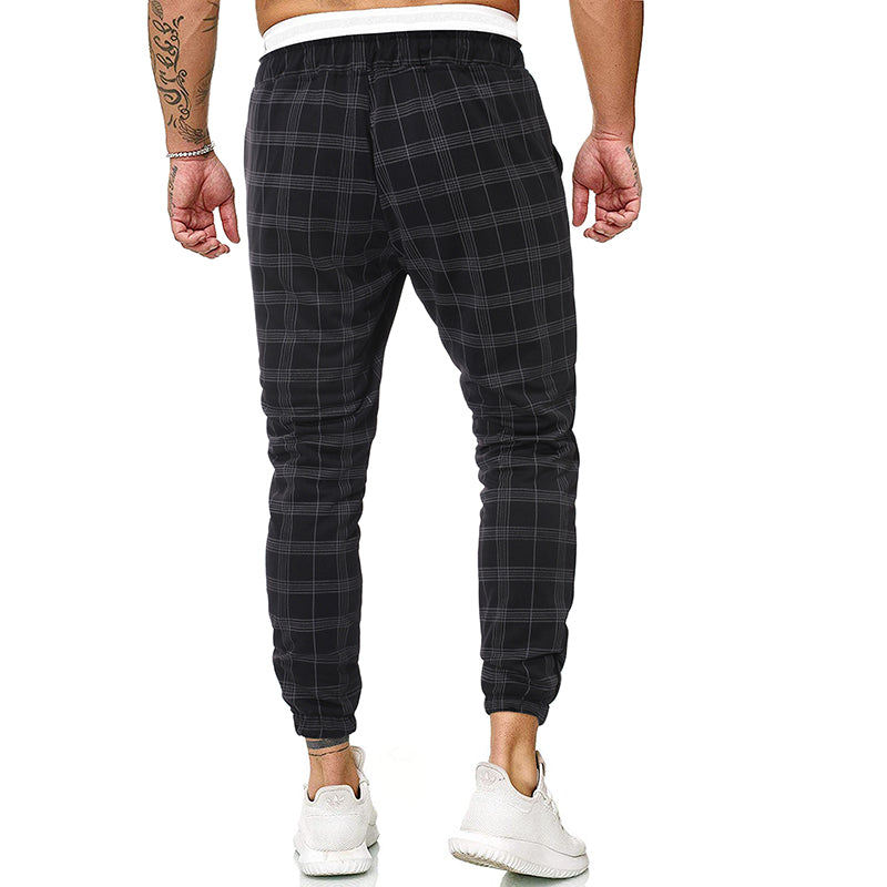 Fashion check casual pants