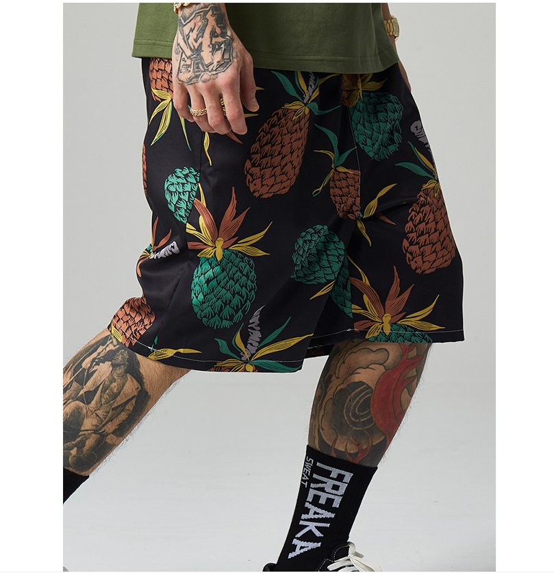 Casual pineapple beach pants