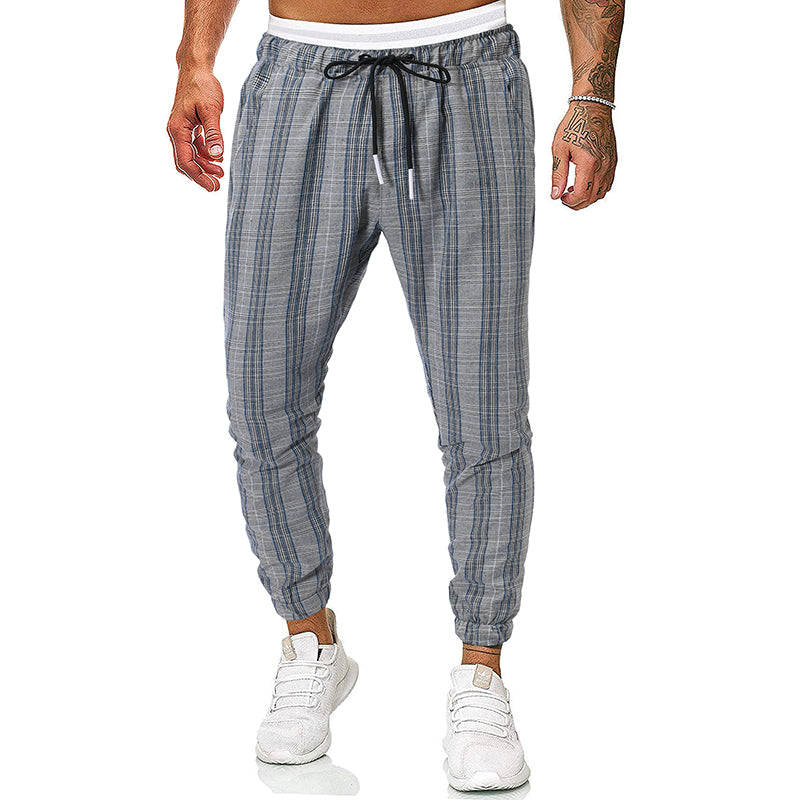 Fashion check casual pants