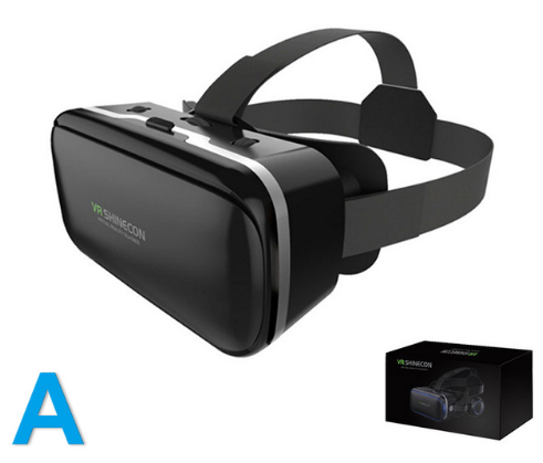 Original VR Shinecon Gafas De Realidad Virtual 120 Fov 3D Gafas Google Carton Con Auriculares Estereo Caja Para Smartphone