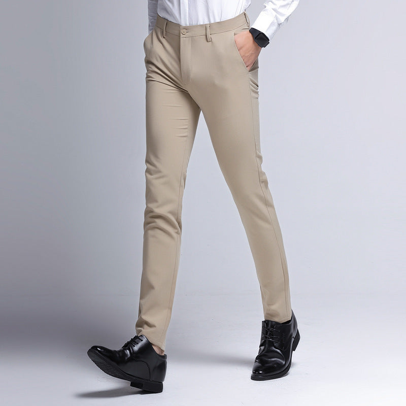 Casual pants stretch youth suit pants