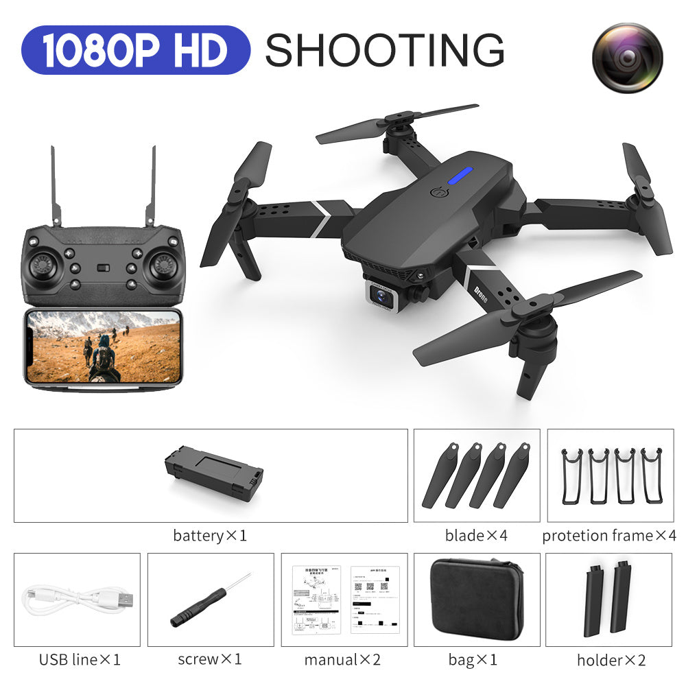 E88 Drone Aerial Photography HD 4K Dual Camera Remote Control Aircraft Toy