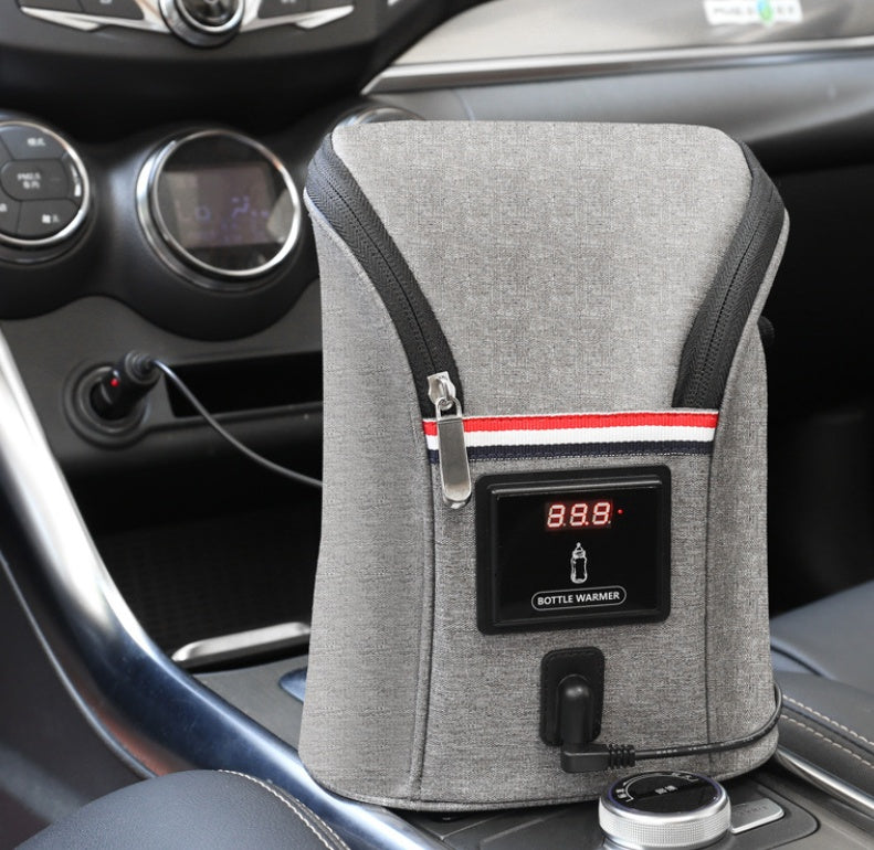 Voiture USB Chauffe-Biberon Portable Voyage Du Sein Lait Chaud