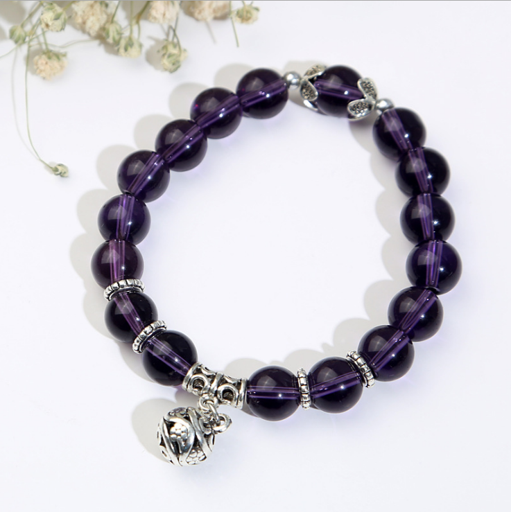 Natural opal beads bracelets crystal fashion women bracelet vintage stainless steel braceletes for women 