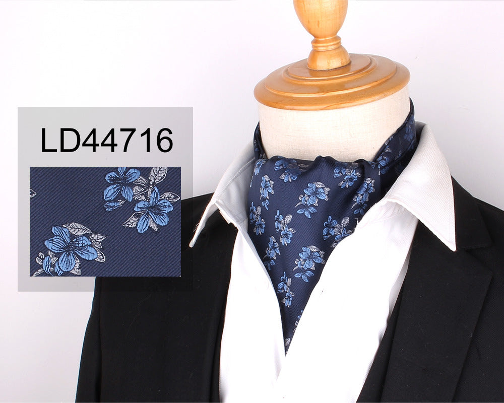 Men's Floral Neck Silk Mouth Towel