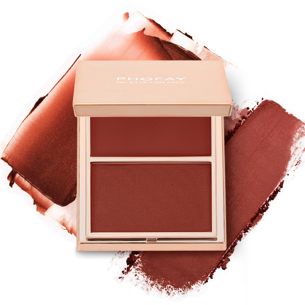 Double-Prendre crème et poudre Blush Duo  PHOFAY & TENDANCE