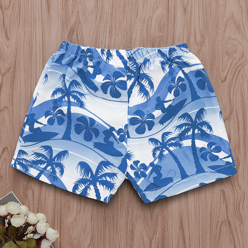 Hawaiian style beach print beach pants