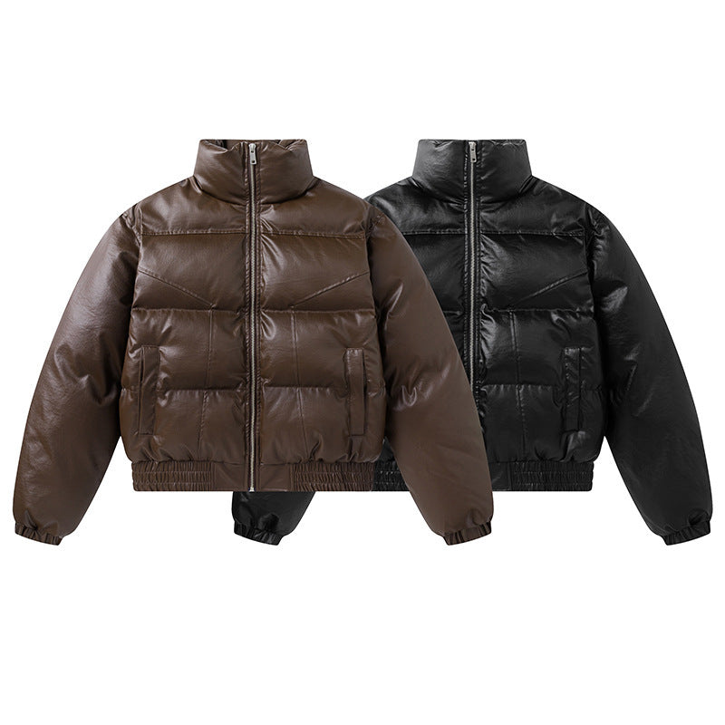 Winter New Retro Simple And Short Cotton-padded Coat