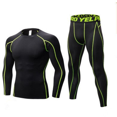 Men Fitness Running Compression Training Suit Long Sleeve Tights Shirt Pants Leggings Sports Suit Fitness Sportswear