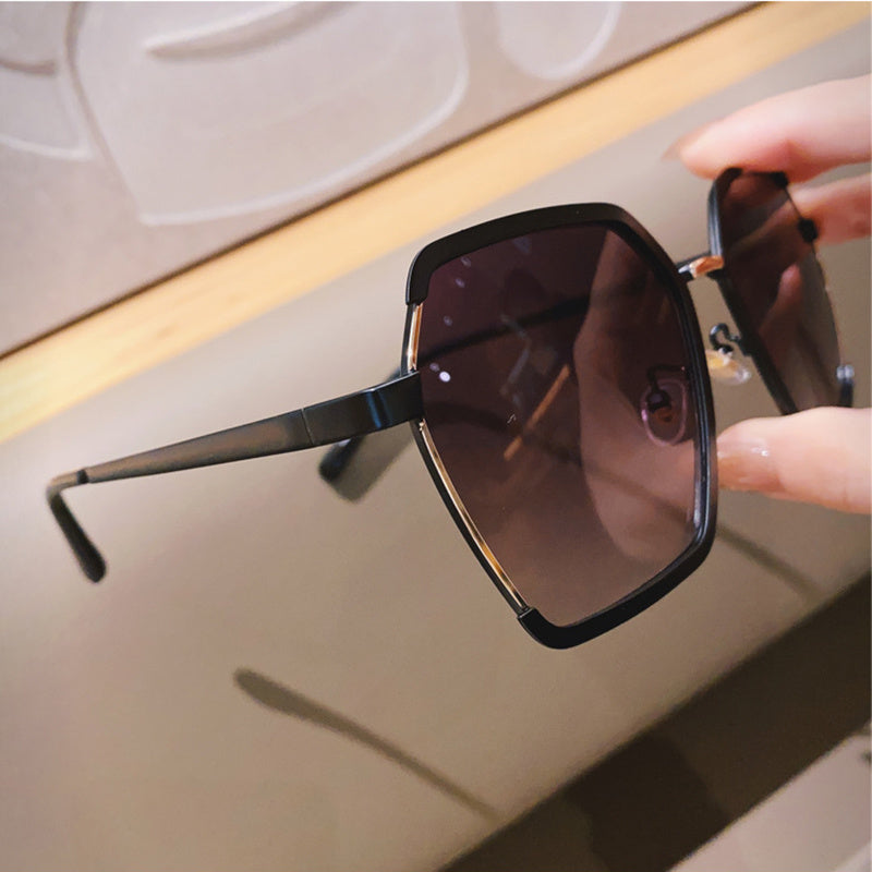 Advanced Sense Ins Big Face Slimming UV Protection Sunglasses